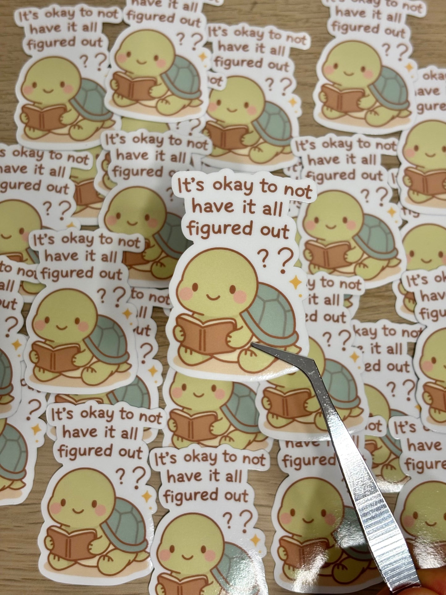 *Oopsies Version* It's okay to not have it all figured out sticker