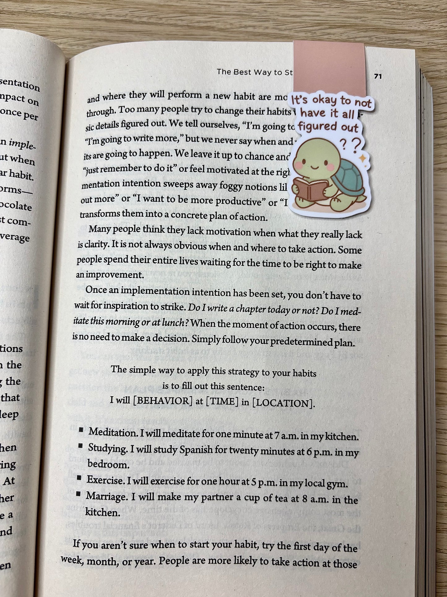 It's okay to not have it all figured out magnetic bookmark