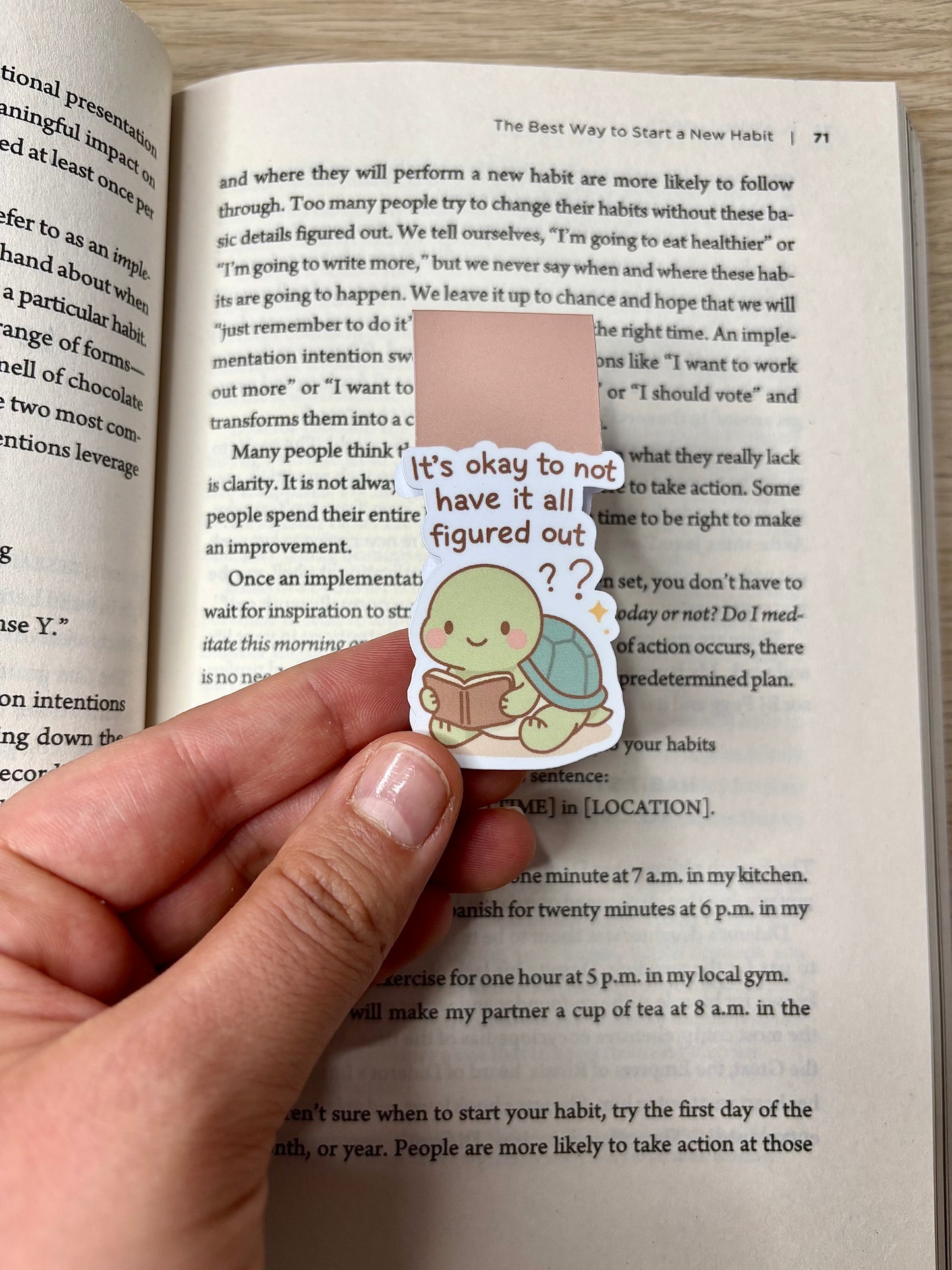 It's okay to not have it all figured out magnetic bookmark