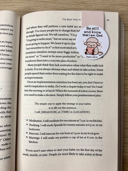 *Oopsie Version* Be still and know that I am God magnetic bookmark