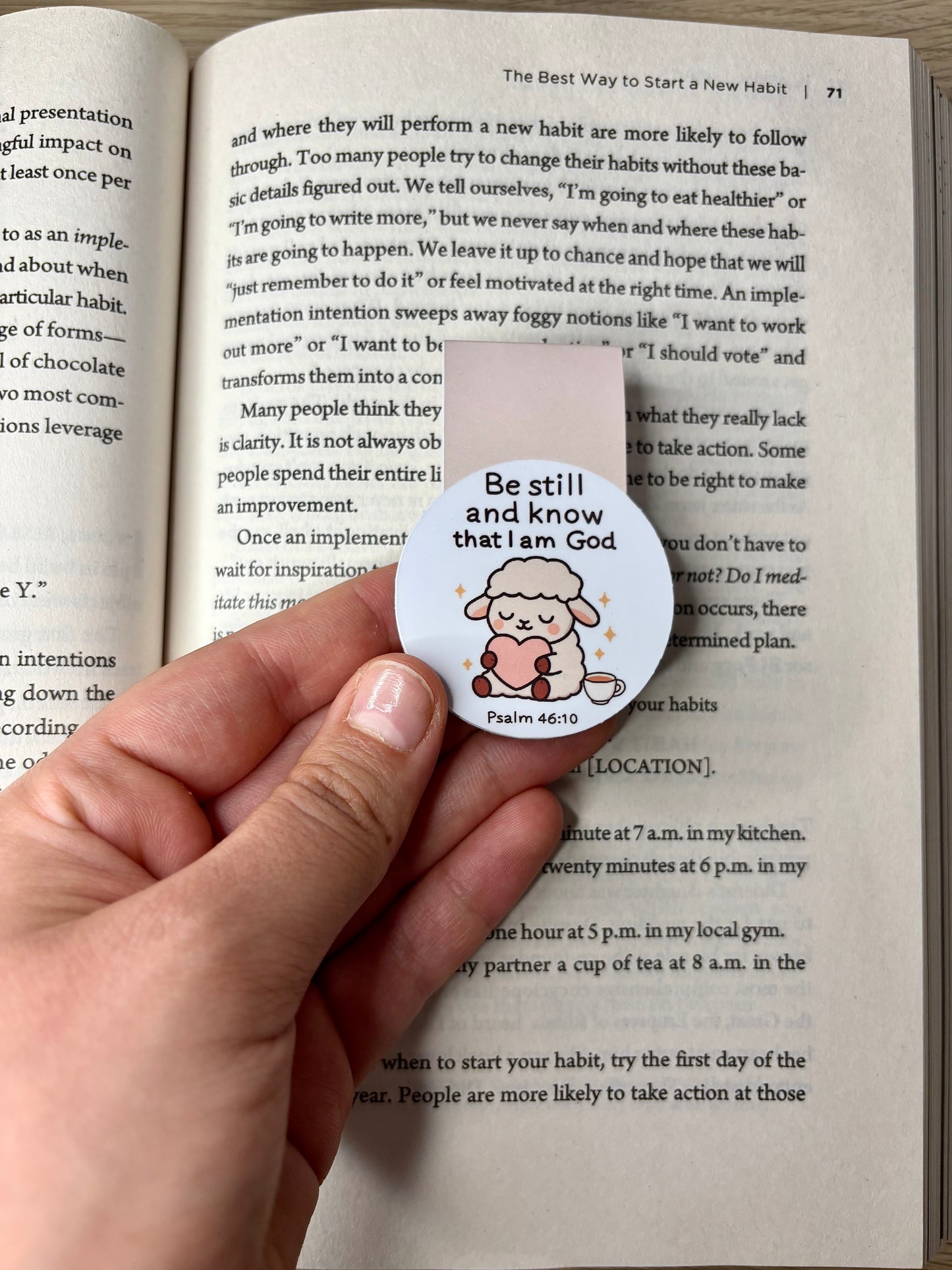 Be still and know that I am God magnetic bookmark